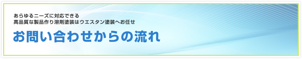 お問い合わせからの流れ